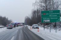 Wypadek drogowy na dąbrowskim odcinku S1